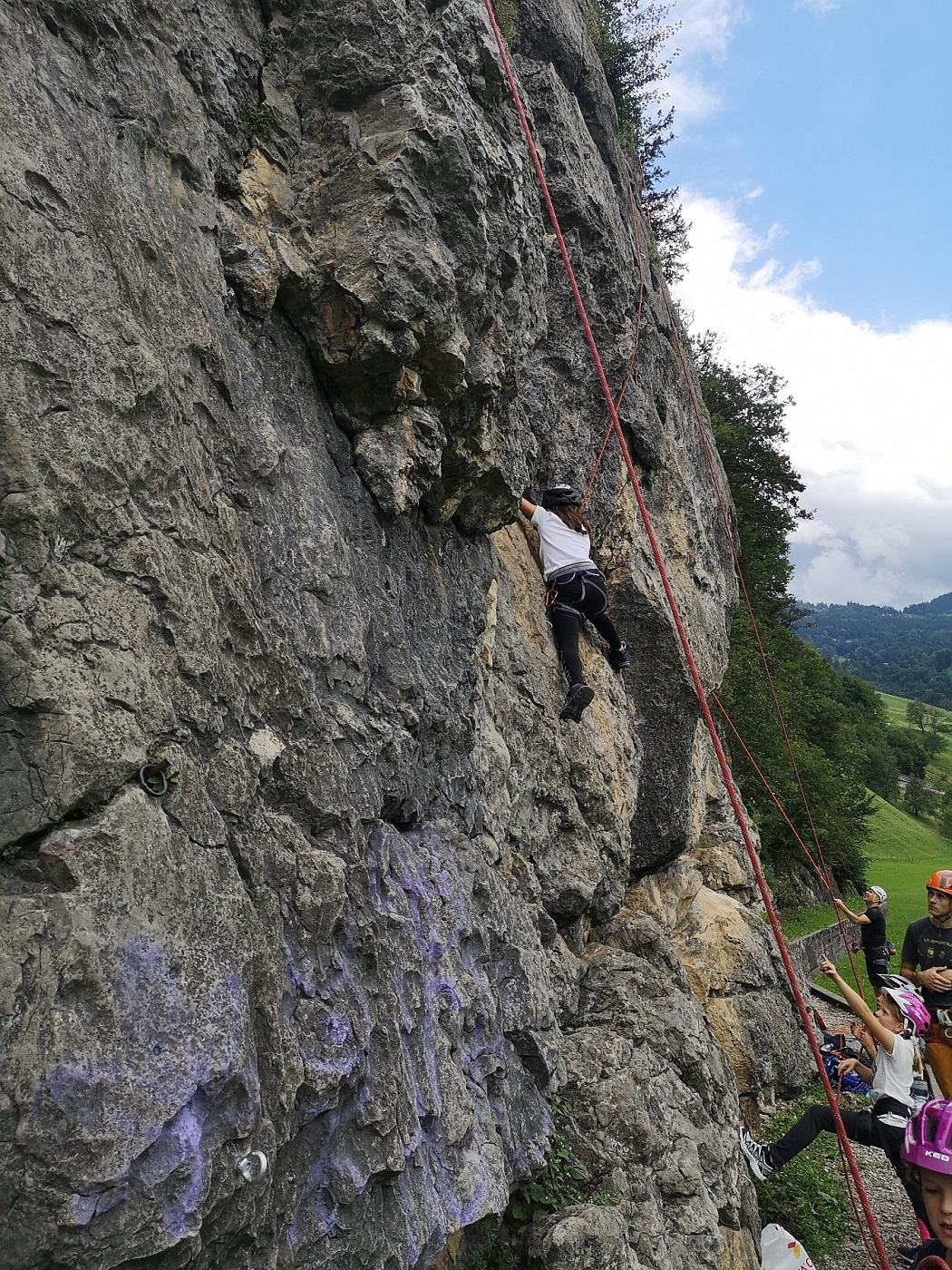 Klettererlebnis am Fels