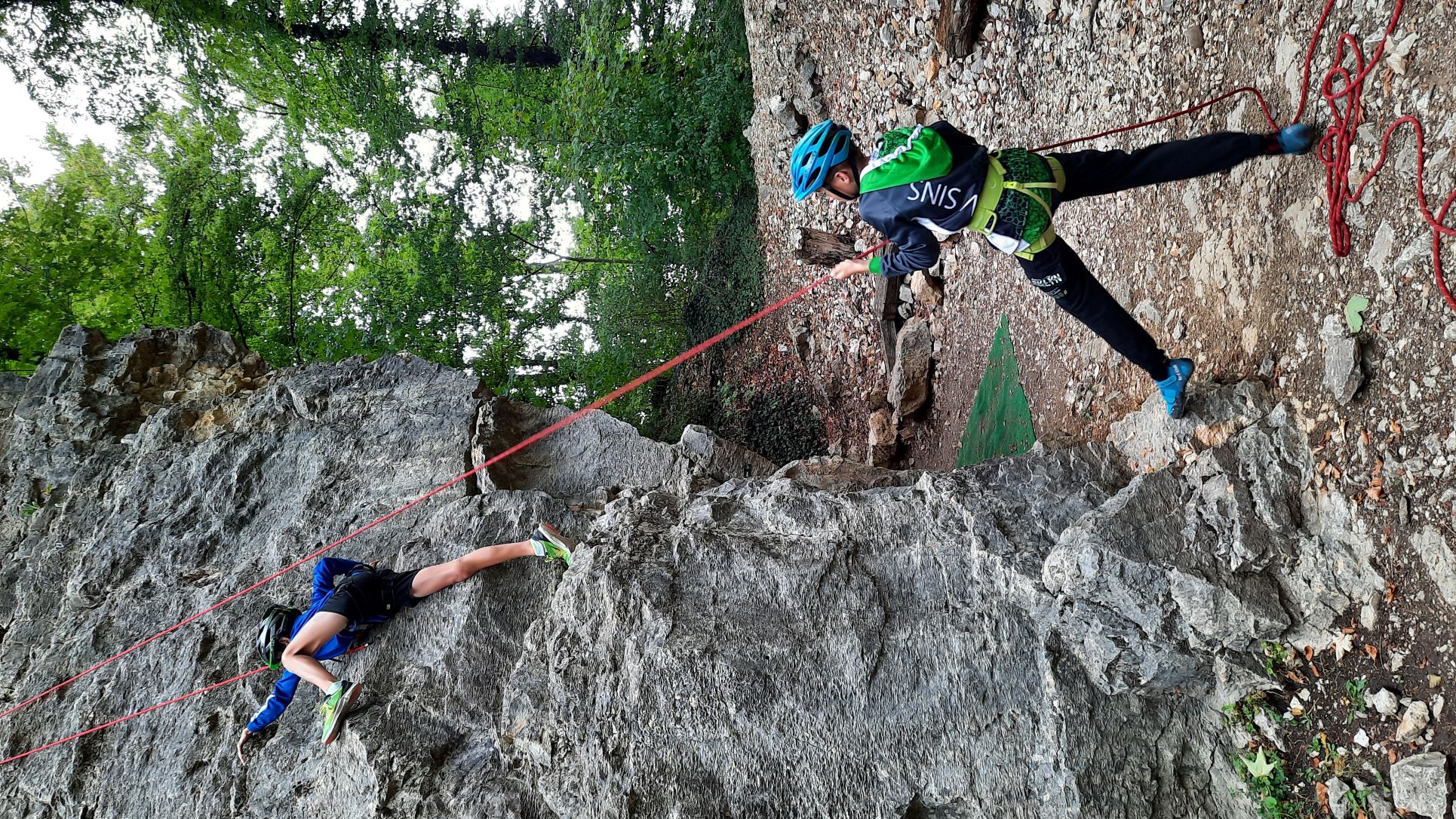 Klettererlebnis am Fels